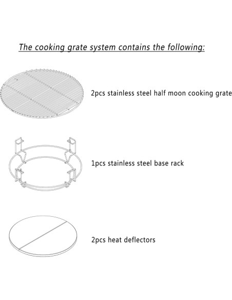 Sistema de Cocina Onlyfire para Parrillas Kamado 45.72 cm