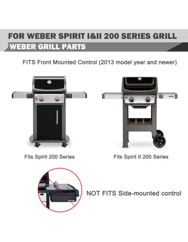 Piezas de Repuesto Weber Spirit E210 - Barras Flavorizer y Quemadores