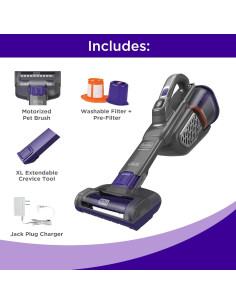 Aspiradora de mano BLACK+DECKER 20V AdvancedClean+ mascotas 2