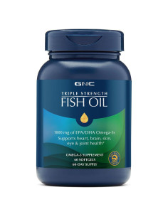 Suplemento Omega 3 GNC Triple Fuerza 1000mg EPA DHA 60 Gelatinas