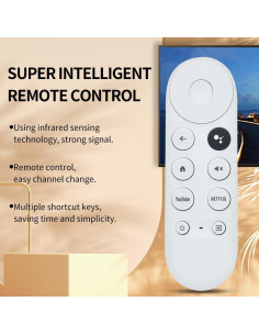 Control Remoto Reemplazo Google Chromecast 4K Nieve G9N9N 2