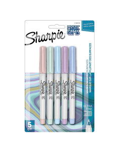 Marcadores Permanentes Ultra-Finos Sharpie Mystic Gems 5 Unidades