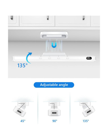 Barra de Luz Magnética WILLED 3W Recargable para Espejo
