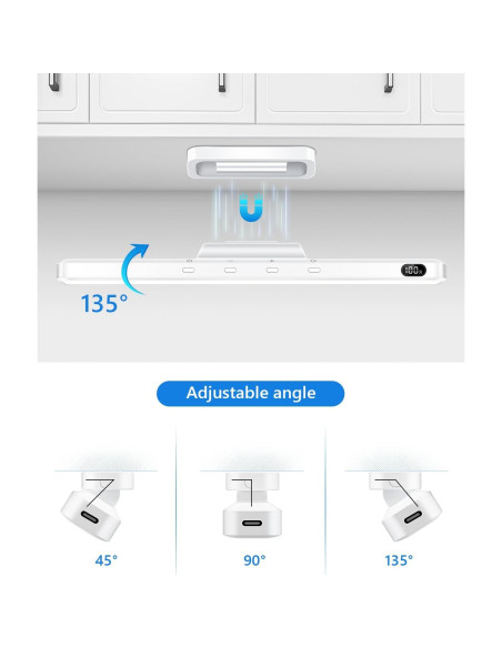 Barra de Luz Magnética WILLED 3W Recargable para Espejo