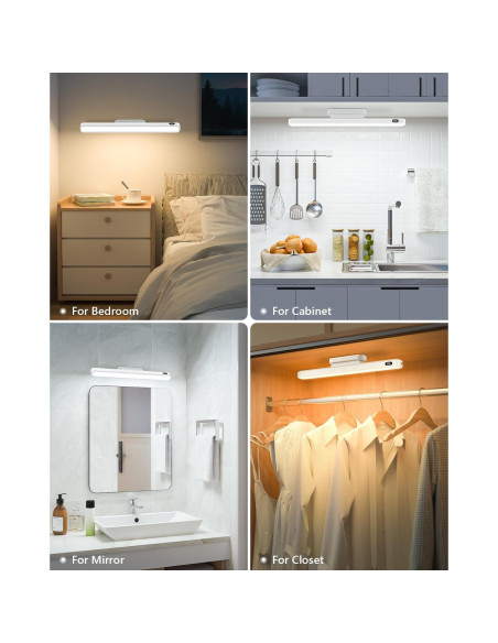 Barra de Luz Magnética WILLED 3W Recargable para Espejo