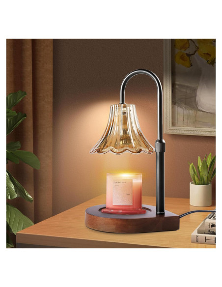Lámpara Calentadora de Velas EJF Vintage con Temporizador 50W