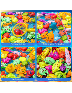 Juego de Pesca Magnético LHSYFBZ 62 Piezas para Niños 2