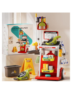 Juego de Limpieza para Niños Eohemeral 22 Piezas Rojo