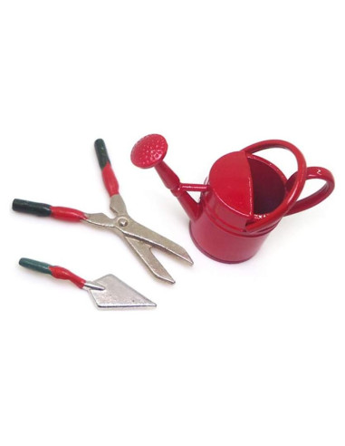 Juego de Mini Herramientas de Jardín 1:12 Hosfairy - 3 Piezas