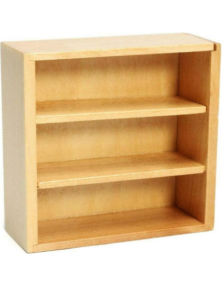 Set de 4 Armarios de Madera para Casa de Muñecas 1:12