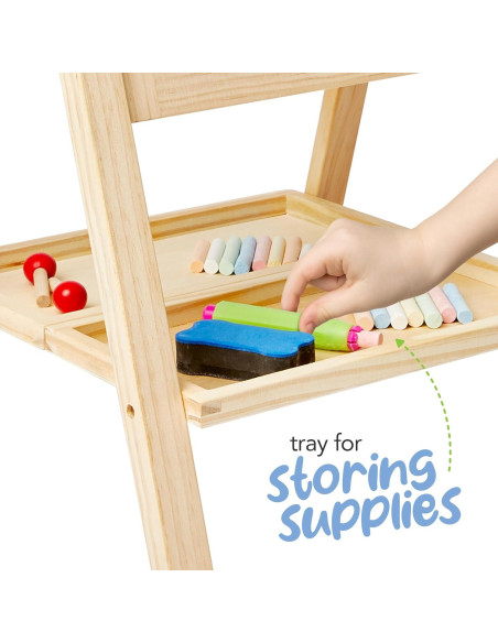 Caballete Infantil 2-en-1 Kidaddle MI 1386 con Pizarras