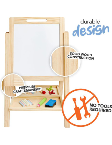 Caballete Infantil 2-en-1 Kidaddle MI 1386 con Pizarras