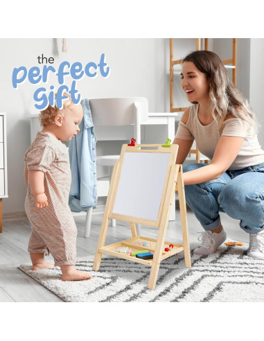 Caballete Infantil 2-en-1 Kidaddle MI 1386 con Pizarras