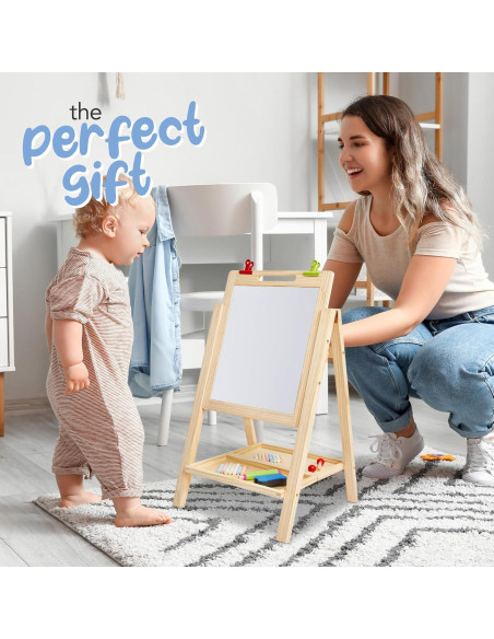 Caballete Infantil 2-en-1 Kidaddle MI 1386 con Pizarras