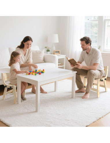 Escalera Plegable 2 en 1 Arwion para Niños - Madera Antideslizante