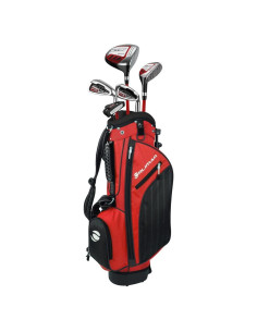 Conjunto de Palos de Golf Junior Orlimar Rojo/Negro 9-12 Años