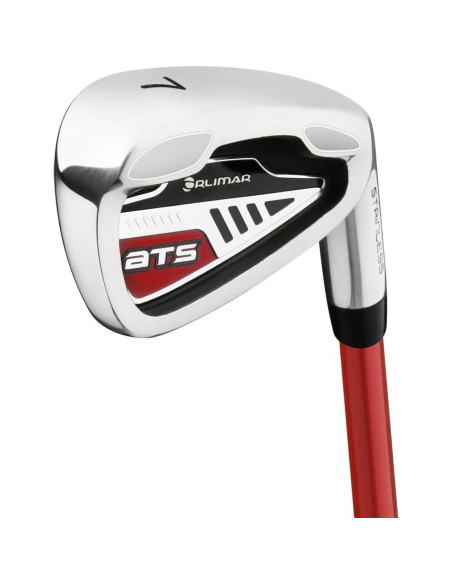 Conjunto de Palos de Golf Junior Orlimar Rojo/Negro 9-12 Años