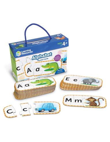 Tarjetas de Rompecabezas del Alfabeto Learning Resources 26 Piezas