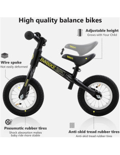 Bicicleta de Equilibrio Bobike NHY para Niños 18 Meses a 4 Años 2
