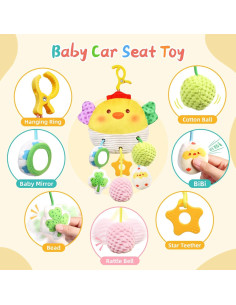 Juguete colgante para bebé MTTIERY cangrejo 0-12 meses 2