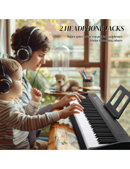 Teclado Plegable Ktaxon 88 Teclas MIDI Bluetooth Portátil