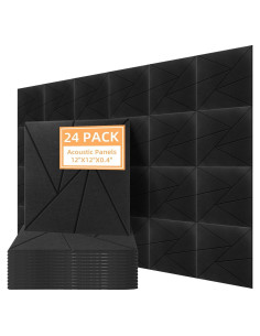 Paquete de 24 Paneles Acústicos Aislantes LITLANDSTAR 30x30 cm