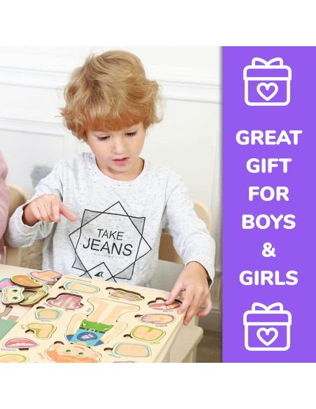 Puzzle Educativo Quokka Cuerpo Humano 37x25cm 3-5 Años