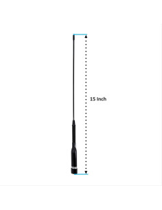 Antena Doble Banda FMUSER UV200 38 cm 144/430MHz Móvil 2