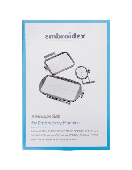 3 Aros para Máquina de Bordar Brother SE270D y más