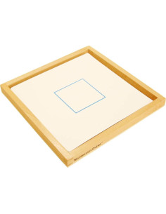 Tarjetas Geométricas Montessori con Bandeja de Madera 2