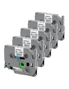 Cinta de Etiquetadora Labelife 12mm Laminada Blanca - 5 Unidades