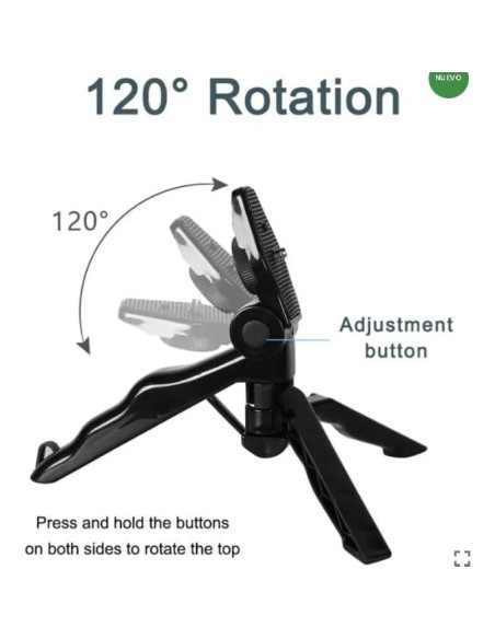 Kit de Vlogging Acuvar Pro Grip con Luz LED y Micrófono