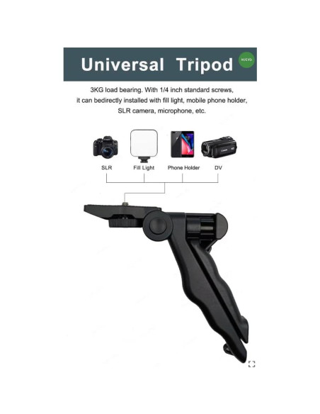 Kit de Vlogging Acuvar Pro Grip con Luz LED y Micrófono