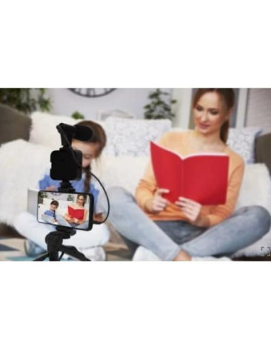 Kit de Vlogging Acuvar Pro Grip con Luz LED y Micrófono