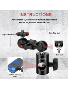 Adaptador de Montaje Lanxire L0212 para Soporte de Luz 2