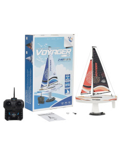 Velero a Control Remoto PLAYSTEM Voyager 280 Rojo 48cm