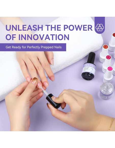 Kit Deshidratador de Uñas Saviland Sin Ácido 13.49x12.39cm