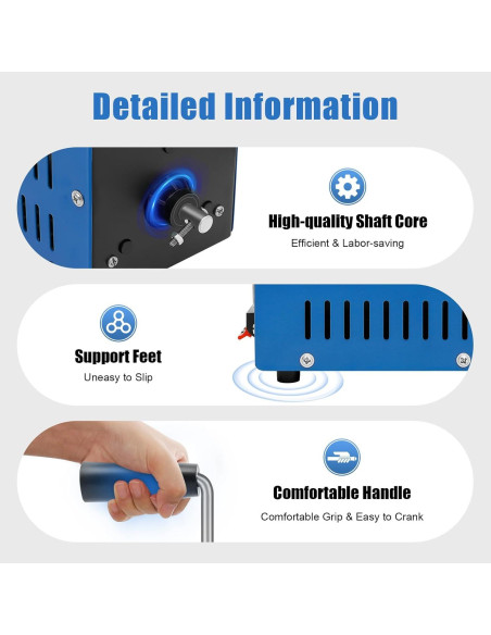 Generador de Manivela Manual Poggyyi 20W Carga USB Camping