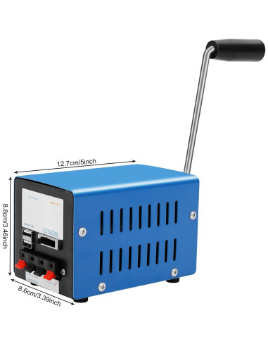 Generador de Manivela Manual Poggyyi 20W Carga USB Camping