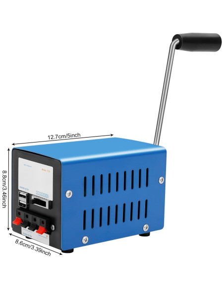 Generador de Manivela Manual Poggyyi 20W Carga USB Camping