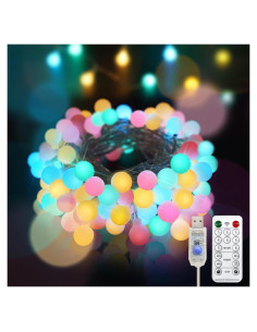 Luces de Cuerda Suddus 10m 100 LED USB con Temporizador