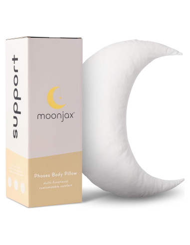 Almohada de Lactancia Moonjax Blanco Lunar 70x24 cm Espuma Viscoelástica