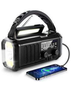 Radio de Emergencia Leaton 10000mAh con Linterna y SOS 2