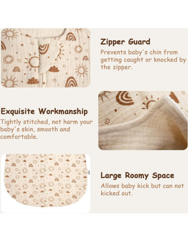 Saco de Sueño MEXXI para Bebés 6-12 Meses 1.0 TOG