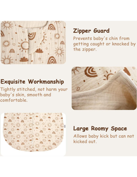 Saco de Sueño MEXXI para Bebés 6-12 Meses 1.0 TOG