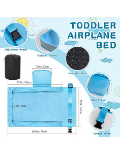 Extensor de Asiento de Avión para Niños Flyaway Azul 2
