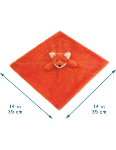 Manta de Seguridad Suave Doindute Zorro Naranja 35.56 cm 2