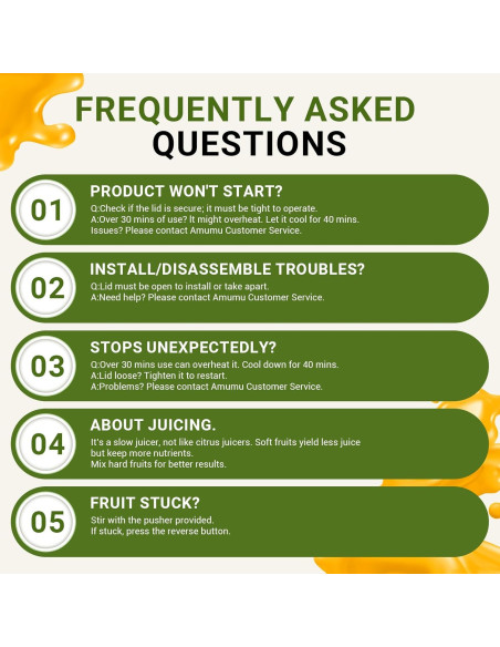 Exprimidor AMZCHEF SJ-036 Automático 1.8L 250W Negro