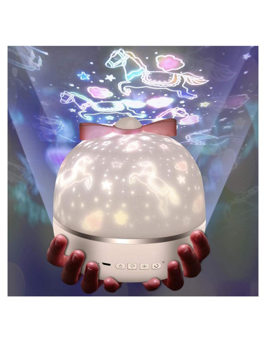 Proyector de Cielo Estrellado Micacorn LED 360 con 6 Películas