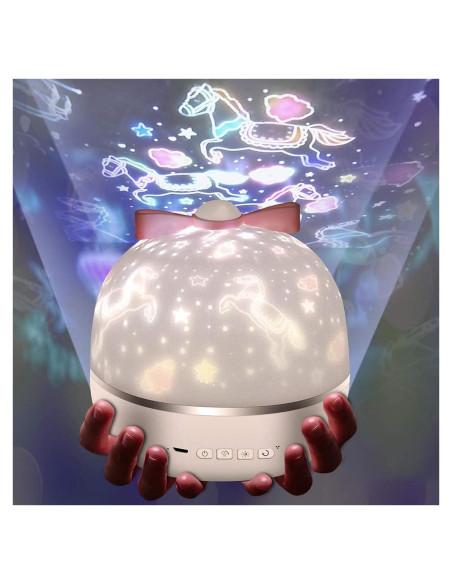 Proyector de Cielo Estrellado Micacorn LED 360 con 6 Películas